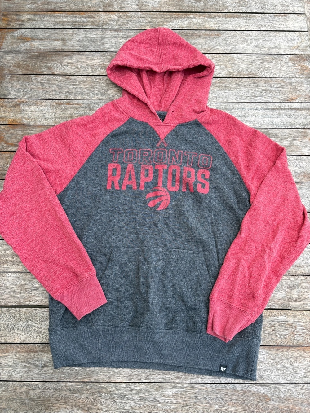 Awesome - '47 Brand - Toronto Raptors - Red Pullover Hoodie - Men's Size Large